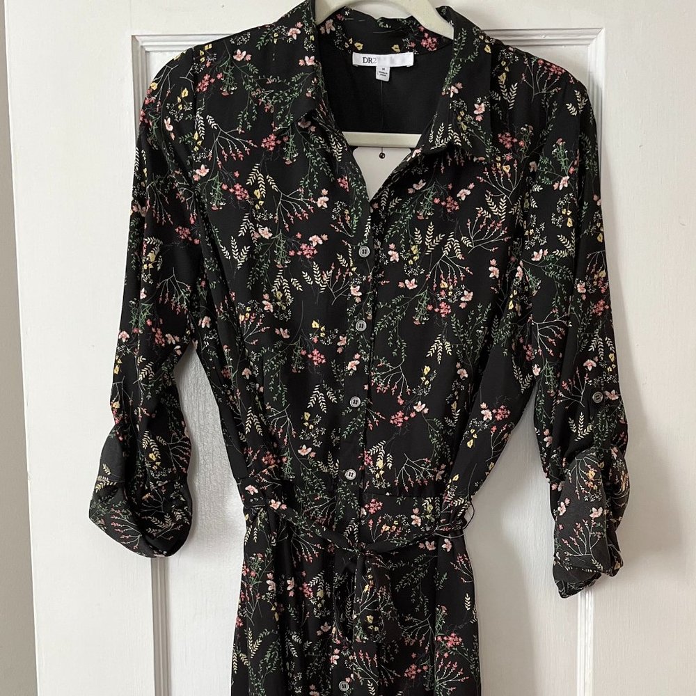 NWT DR2 Floral Shirt Dress
